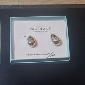 Park Lane Dual-Tone Teardrop Butterfly Earrings